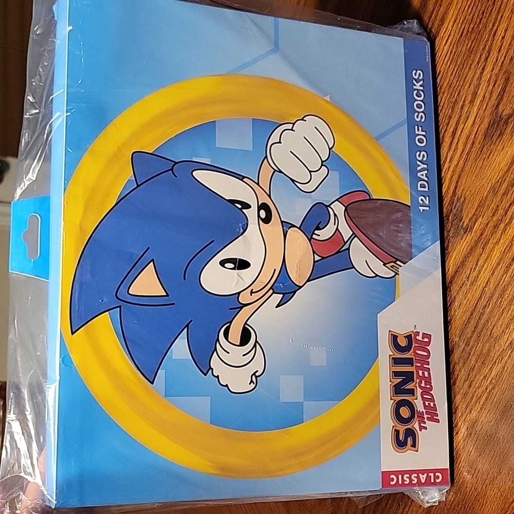 COPY - Sonic the Hedgehog 12 Days of Socks ~ MEN'S Sock Sz 10-13